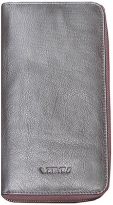 

ABYS Men Brown Genuine Leather Wrist Wallet(10 Card Slots)
