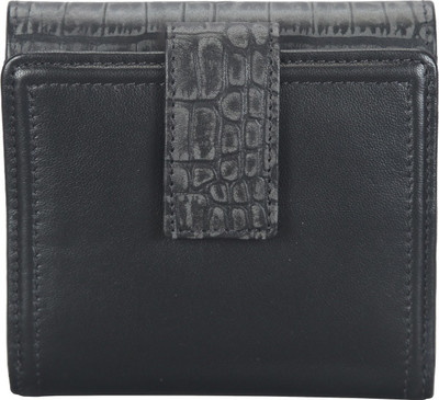 

Adamis Women Casual Black Genuine Leather Wallet(6 Card Slots)