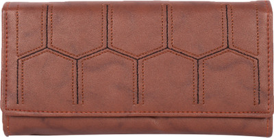 

DN CREATION Women Brown Genuine Leather Wallet(4 Card Slots)