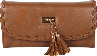 

DN CREATION Women Brown Genuine Leather Wallet(4 Card Slots)
