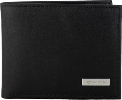 

Raymond Parker Men Travel Black Genuine Leather Wallet(6 Card Slots), Blue