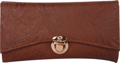 

DN CREATION Women Brown Genuine Leather Wallet(4 Card Slots)