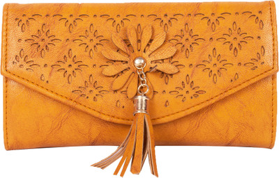 

DN CREATION Women Yellow Genuine Leather Wallet(4 Card Slots)