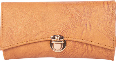 

DN CREATION Women Orange Genuine Leather Wallet(4 Card Slots)