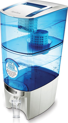 

Aquasure Amrit DX 20 L Gravity Based Water Purifier(White, Blue), Blue;white