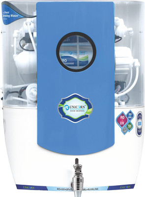 

Unicorn Lake R 12 L UV + UF Water Purifier(White, Blue), Blue;white