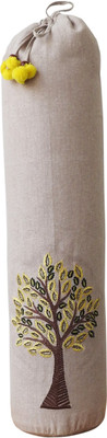 

Kanyoga 100% Cotton Tree Of Life Embroidered Yoga Mat Bag- Beige & Yellow Yoga Blocks(Yellow Pack of 1)