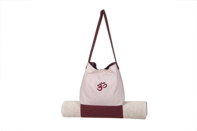 

Kanyoga Cotton Hemp Mix Om Printed Bag With Yoga Mat Holder(30cm x 30cm) Yoga Blocks(Beige, Brown Pack of 1), Ivory and hemp