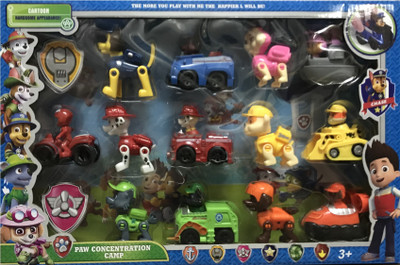 

AS.TOYS Paw Patrol Concentration Camp 13 Pcs Characters & Vans Figures Toy(Multicolor)