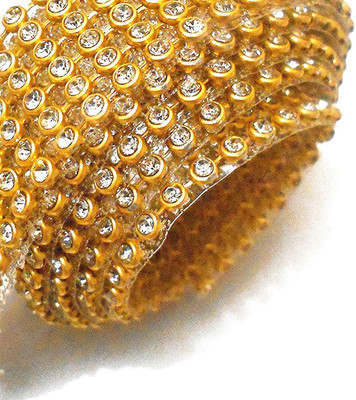 

AsianHobbyCrafts Stone Lace 6-line for Jewellery Decoration (1.25 m, Gold)