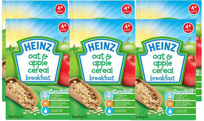 Heinz Oat & Apple Porridge - 125g (Pack of 6) Cereal(750 g, Pack of 6, 4+ Months)