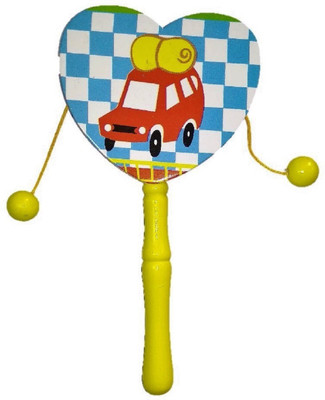 

SUN ENTERPRISE car design wooden tic tock rattle Rattle(Multicolor)