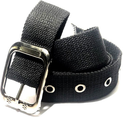 

LAER Men & Women Casual Black Fabric Belt