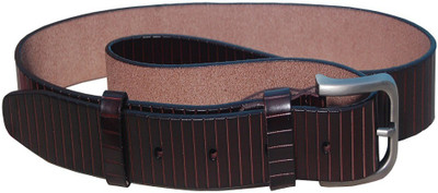 

jainfashion24 Men Party Brown Genuine Leather Belt, Braun color