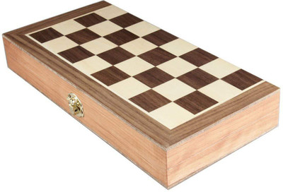 

QUINERGYS Chess Board with Inlaid Walnut Wood – Board Only – 15 Inch 15 inch Chess Board(Brown)