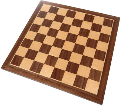 

QUINERGYS Chess Board with Inlaid Walnut Wood – Board 13 inch Chess Board(Beige)