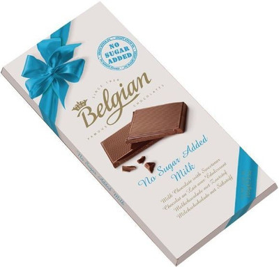 

Belgian MILK CHOCOLATE NO ADDED SUGAR Bars(100 g)
