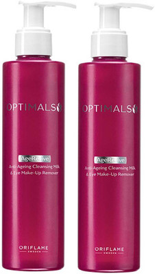 

Oriflame Sweden two optimals age revive anti ageing cleansing milk eye make up remover (200 ml)(400 ml)