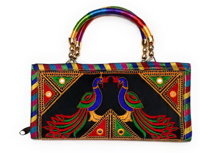

Unique Fashion Casual, Party, Formal Black, Multicolor Clutch