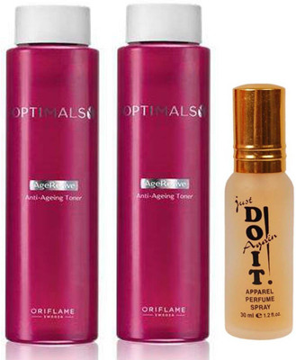 

Oriflame Sweden two optimals age revive anti ageing toner (200 ml) with one do it perfume 30 ml(Set of 3)