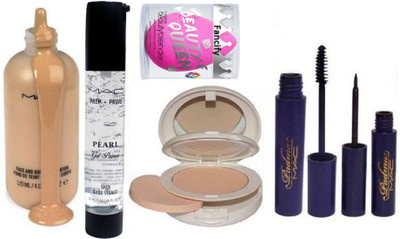 

Fancify Sponge Puff, Mac Face and Body Foundation, Lightful Compact, Padma Eyeliner & Mascara, Pearl Gel Primer(Set of 6)