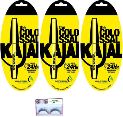 

SIRF TUM 7 EYELASHES, KAJAL ,SET ( 4 )(Set of 4)