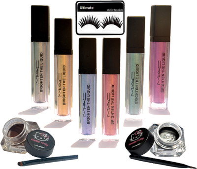

Ultimate Eyelashes, Two Eyeliner, Brighten The Liquid 6 in 1 Eye Pigment(Set of 3)