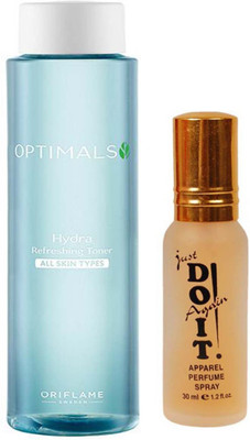 

Oriflame Sweden Hydra Refreshing Toner All Skin types (200 ml) with one do it perfume 30 ml(Set of 2)