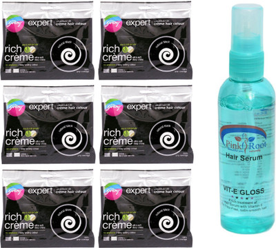 Godrej Rich Me 1.00 Natural Black and Pink Root Hair Serum(Set of 7)