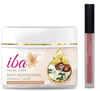 

iba halal care deep nourishing cream with liquid matte lipstick(Set of 2)