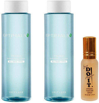 

Oriflame Sweden two Hydra Refreshing Toner All Skin types (200 ml) with one do it perfume 30 ml(Set of 3)