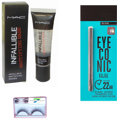 

SIRF TUM 7 EYELASHES, KAJAL DEEP BLACK , MATTIFYING PRIMER SET ( 3 )(Set of 3)