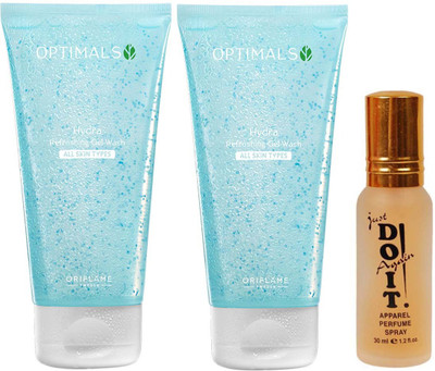 

Oriflame Sweden two Optimals Hydra Cleansing Gel (150 ml) with one do it perfume 30 ml(Set of 3)