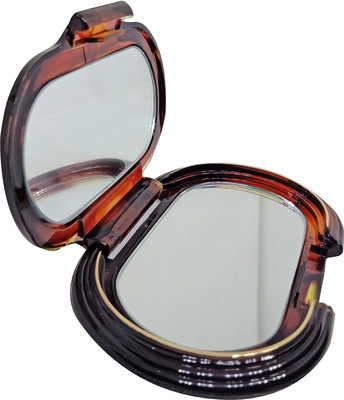 

Prime Easy To Carry Small Size Makeup Face Pocket Mirror For Women And Girl's, Brown