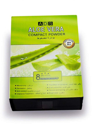 

ADS Aloe vera multi shaded compact powder / concealer stay 24 hour 5 Powder pads for moisturzing & Brightness of skin. Compact(Beige)
