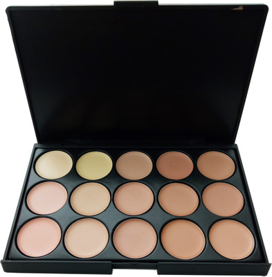 

M&M Make-up-and more 15 colors contour & Correct Cream Palette Concealer(Multicolor)