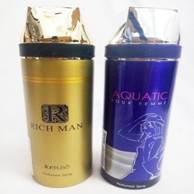 

LAMUSE RICH MAN AND AQUATIC Perfume Body Spray - For Men & Women(400 ml, Pack of 2)
