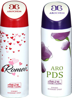 

AROCHEM ROMEO AND ARO PDS DYNAMIC DEODORANT SPRAY COMBO Deodorant Spray - For Men & Women(200 ml, Pack of 2)