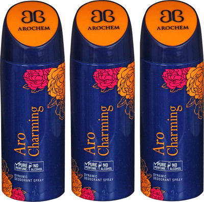 

Arochem Aro Charming Combo Pack Dynamic Deodorant Spray Deodorant Spray - For Men & Women(600 ml, Pack of 3)