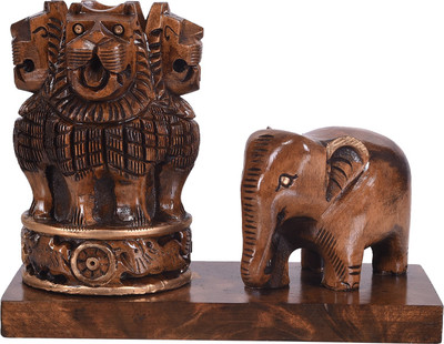 

Craft Trade 1 Compartments Wood Pen Stand(Brown)