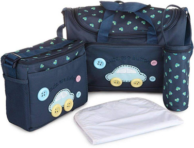 kids happy diaper_4pcs_bag_nevy Kids happy Nappie Diaper Changing Bags Sets - 4Pcs (DARK BLUE)(NEVY)
