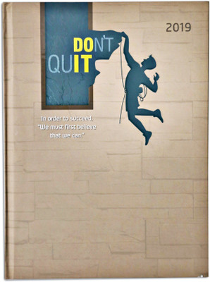 

Global Diaries B5 Diary('Don't Quit' Executive New Year '2019' Diary, Multicolor)