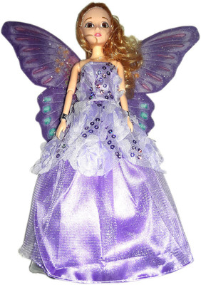 

Green Apple Princess Barbie girl cute Battery Operated With music and light Baby doll (Purple)(Purple)