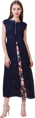 Shyammc Women Maxi Multicolor Full Length Dress