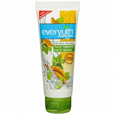 

EVERYUTH NATURALS Tulsi Turmeric Face Wash Anti Acne & Anti Marks 50 Gm - 3 Pack(50 ml)