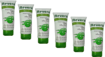 

Elegant REVERA ALOEVERA FACE WASH (WITH CUCUMBER EXTRACT,D-PANTHENOL & VITAMIN-E) PACK OF 6*75 ML Face Wash(450 ml)