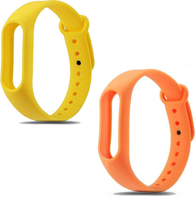 

Something4u (Pack of 2) Black And Red New Color Waterproof Wrist Band Strap for Xiomi Mi Bnad Fitness Band(Red, Black, Pack of 2), Orange;red