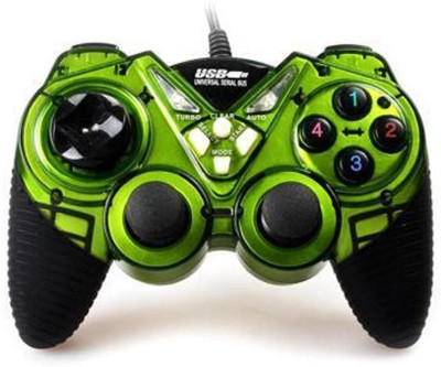 

Gadget Deals Double Shock/Vibration Controller Gaming Joystick USB Remote Gamepad(Green, For PC)