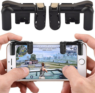 

FUZION SET OF 2 PUBG Sensitive Shoot/Aim Buttons L1 R1 Trigger Mobile Game Controller for Andriod & IOS Gaming Accessory Kit(Black, For Android, iOS)