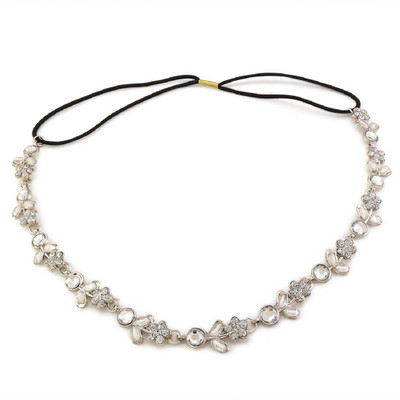 

Silverstoli Fancy White Colour Hair Nacklace Western Wear for Girl's & Wowens's Hair Band(White)